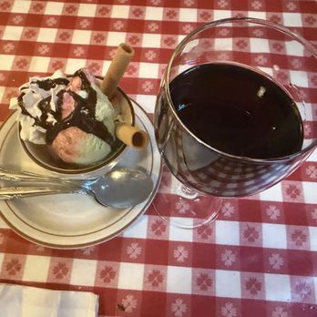 Filippi's Pizza Grotto - His and hers dessert lol guess who's the hers? - Italian Near Me - Napa, California