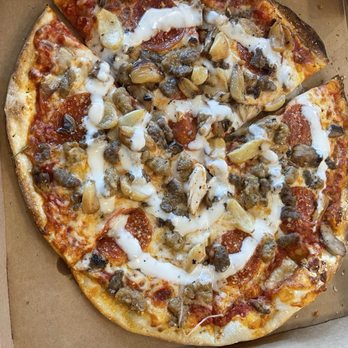 MOD Pizza - Mad Dog with mushrooms and ranch! - Pizza Near Me - Temple, Texas MOD Pizza - Mad Dog with mushrooms and ranch! - Pizza Near Me - Temple, Texas