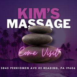 Kim’s Massage - 3845 Perkiomen Ave #2 Reading, PA 19606 

917-982-7094

9 AM - 10 PM