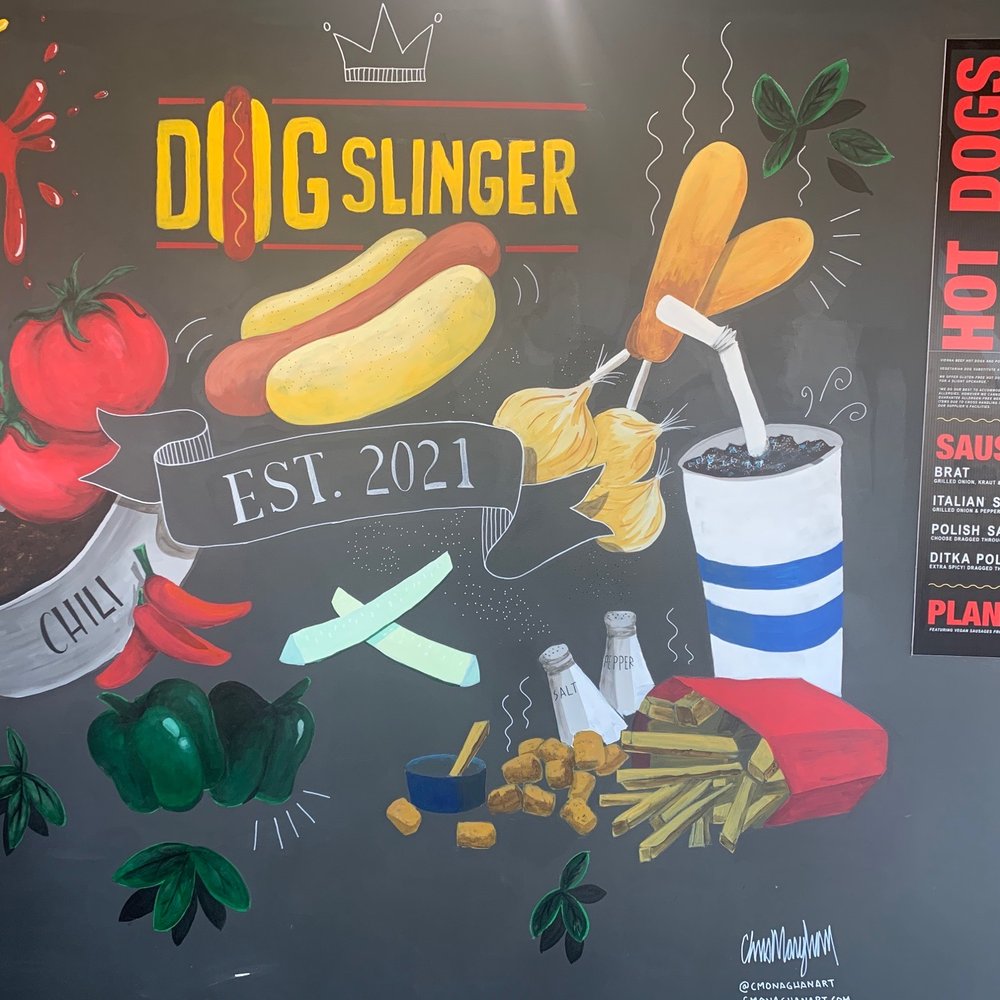 DogSlinger - Cute decor and vibe! - Hot Dogs Near Me - Stevensville, Michigan DogSlinger - Cute decor and vibe! - Hot Dogs Near Me - Stevensville, Michigan