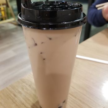 LAN Noodle - (D2) Milk Tea with Boba ($3.99). Decent, not very sweet. Quality containers! - Noodles Near Me - West Covina, California