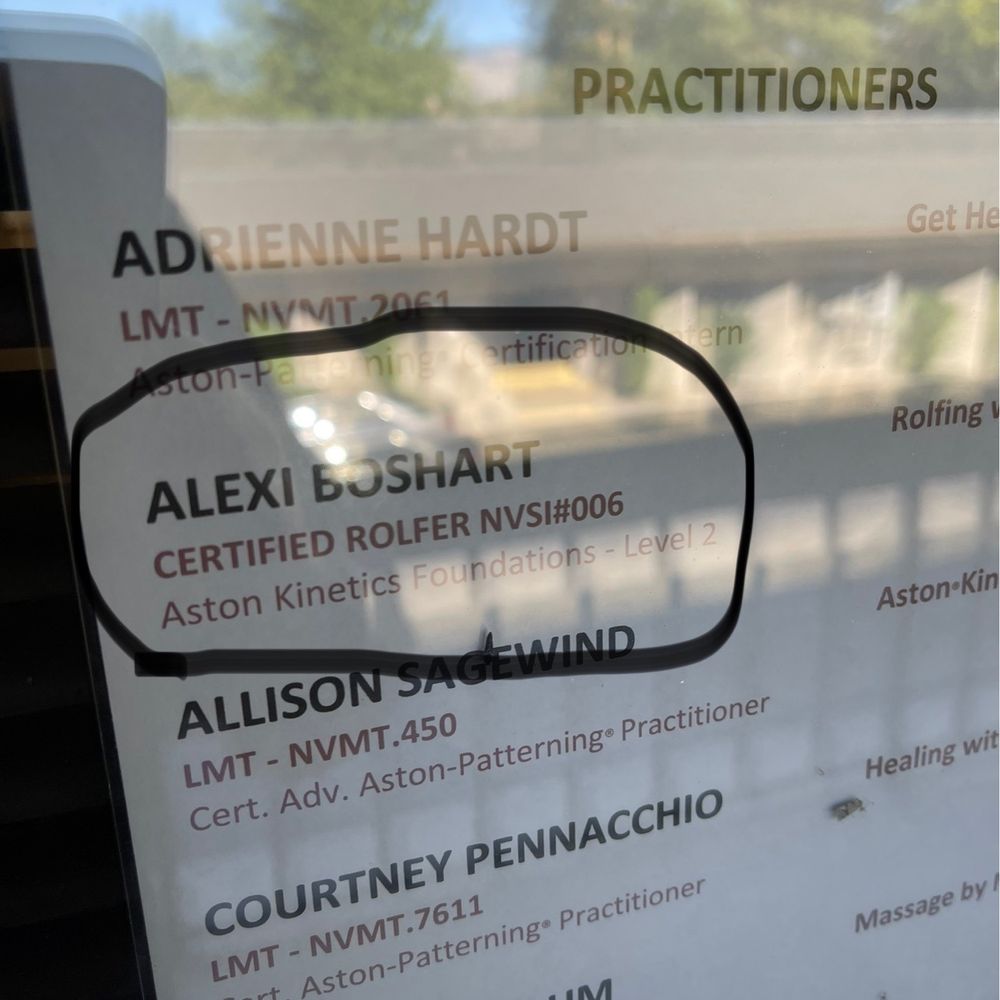 Rolfing With Alexi - Physical Therapy Near Me
