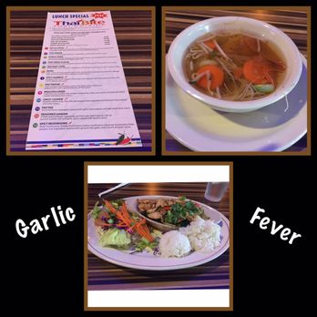 Thai Bite - Garlic Fever Chicken lunch special. - Thai Near Me - Laguna Niguel, California