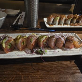 Sake 2 Me Sushi - Cajun Albacore no rice roll - Japanese Near Me - Tustin, California Sake 2 Me Sushi - Cajun Albacore no rice roll - Japanese Near Me - Tustin, California