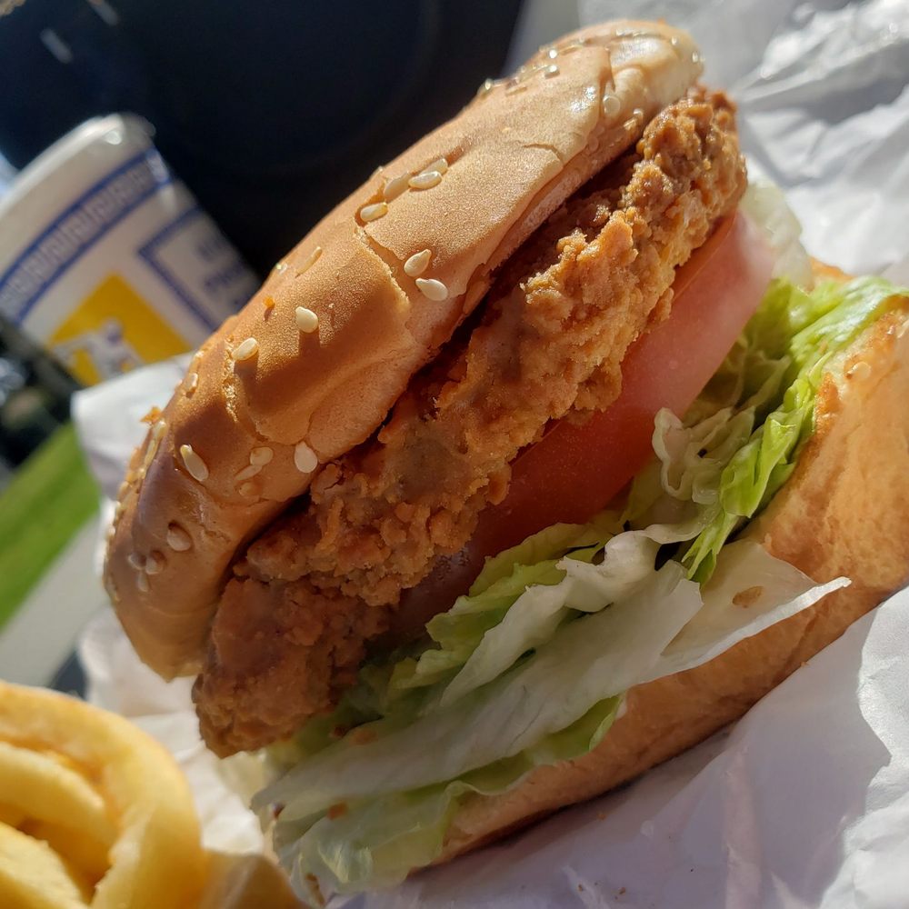 Super Charburgers - country fried chicken sandwich combo and chili cheese fries - Burgers Near Me - Tujunga, California