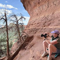 Birthing Cave - Taking photos from the Birthing Cave.