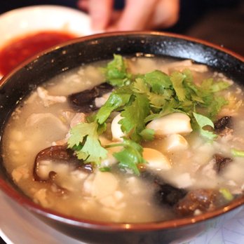 Ya Ya Noodles Chinese Restaurant - Pita Bread Soaked in Lamb Soup (羊肉泡馍) ($14) - aka paomo. It's good! Comes with mushrooms and wood ear - Chinese Near Me - Skillman, New Jersey Ya Ya Noodles Chinese Restaurant - Pita Bread Soaked in Lamb Soup (羊肉泡馍) ($14) - aka paomo. It's good! Comes with mushrooms and wood ear - Chinese Near Me - Skillman, New Jersey