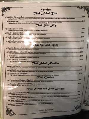 Menu photo 2 Bangkok 103 Cafe College Place, WA