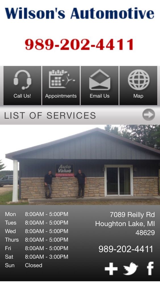 WILSON’S AUTOMOTIVE Updated August 2024 7089 Riley Rd, Houghton
