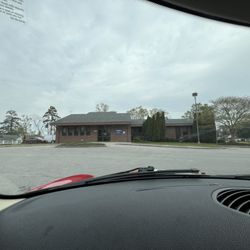 Carolina East Medical Center - Empty parking lot, forward facing.