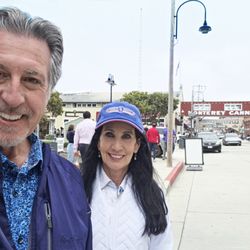 Cannery Row - ROSARIO S. CASSATA AND CAROLYN ON CANNERY ROW IN MONTEREY CALIFORNIA.