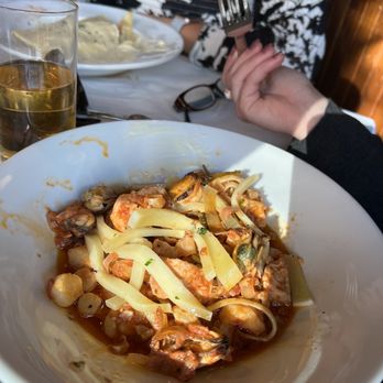 The Left Bank - Don't recall what this was- some sort of seafood pasta combination - New American Near Me - Buffalo, New York The Left Bank - Don't recall what this was- some sort of seafood pasta combination - New American Near Me - Buffalo, New York