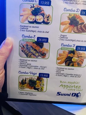 Menu photo 4 Sushi Do Laval, QC Menu photo 4 Sushi Do Laval, QC