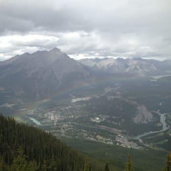 Banff Gondola - View on high - rainbow over Banff - Parks Near Me - Banff, Alberta Banff Gondola - View on high - rainbow over Banff - Parks Near Me - Banff, Alberta