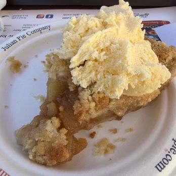 Julian Pie Company - Dutch Apple Pie w/ ice cream. - Bakeries Near Me - Julian, California Julian Pie Company - Dutch Apple Pie w/ ice cream. - Bakeries Near Me - Julian, California