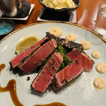 mr. Chow Modern Asian Bistro - Tuna Steak with Mashed potatoes - Pan Asian Near Me - Sint Maarten mr. Chow Modern Asian Bistro - Tuna Steak with Mashed potatoes - Pan Asian Near Me - Sint Maarten