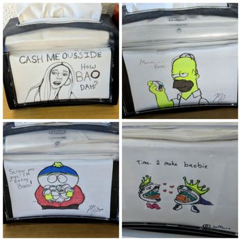 King Bao - Funny memes on the napkin dispensers - Asian Fusion Near Me - Orlando, Florida King Bao - Funny memes on the napkin dispensers - Asian Fusion Near Me - Orlando, Florida