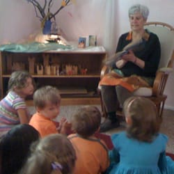 Treasure Garden Nursery School - Story book time.