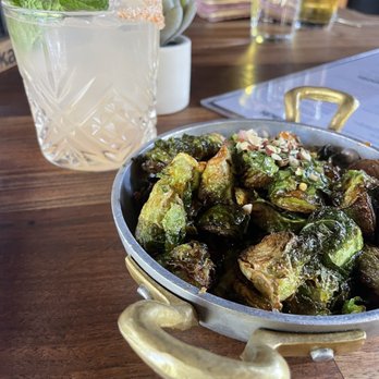 Eureka! - Brussel Sprouts and Cherry mixed drink - Burgers Near Me - Claremont, California