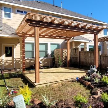 Spring Cypress Services - Stand alone all cedar pergola - General Contractors Near Me - Tomball, Texas Spring Cypress Services - Stand alone all cedar pergola - General Contractors Near Me - Tomball, Texas