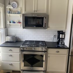KitchenAid LP conversion and OTR microwave.