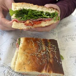 Francesco $13 Genova Salami, Pecorino Garlic Spread, Sun-dried Tomato, Fennel, Arugula