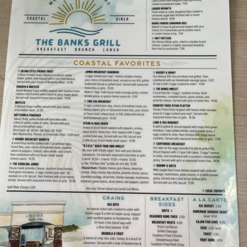 The Banks Grill - Menu #2 - Seafood Near Me - Morehead City, North Carolina The Banks Grill - Menu #2 - Seafood Near Me - Morehead City, North Carolina