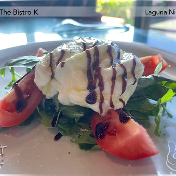 The Bistro K - Burrata (Appetizer) $16 - Okay; pricey for the very small portion. - Bars Near Me - Laguna Niguel, California