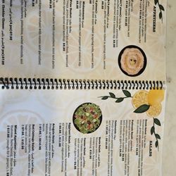The menu