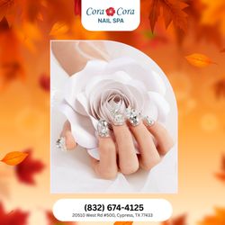 Cora Cora Nail Spa  - Autumn nail art transforms every look. Subtle or bold, it's all about seasonal charm.  Book now