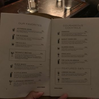 Dutch Courage - Part of the menu - Cocktail Bars Near Me - Baltimore, Maryland