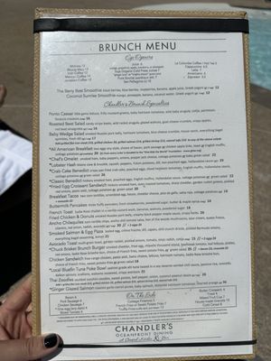 Menu photo 2 Chandler's Oceanfront Dining Carlsbad, CA