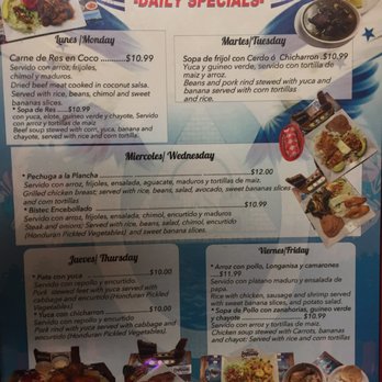 Los Alvarez - Menu - Honduran Near Me - Baton Rouge, Louisiana