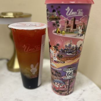 Ume Tea - Passion Fruit & Watermelon Green Tea and Passion Fruit & Kumquat Green Tea w/ Aloe in a surprise cup - Bubble Tea Near Me - Los Angeles, California Ume Tea - Passion Fruit & Watermelon Green Tea and Passion Fruit & Kumquat Green Tea w/ Aloe in a surprise cup - Bubble Tea Near Me - Los Angeles, California