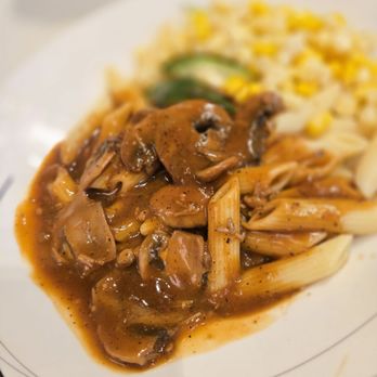 Deer Garden Signatures - Penne w mushroom sauce - Chinese Near Me - Vancouver, British Columbia Deer Garden Signatures - Penne w mushroom sauce - Chinese Near Me - Vancouver, British Columbia