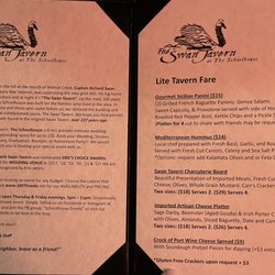 The Schoolhouse & Swan Tavern - Menu