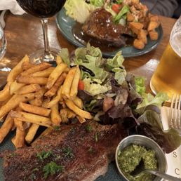 Angus Steak and Duck Confeit Angus Steak and Duck Confeit