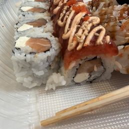 Philadelphia Roll (6 pcs)(Raw) Crunchy Shrimp Roll (8 pcs) Giants Roll (8 pcs) (Spicy & Raw) Philadelphia Roll (6 pcs)(Raw) Crunchy Shrimp Roll (8 pcs) Giants Roll (8 pcs) (Spicy & Raw)