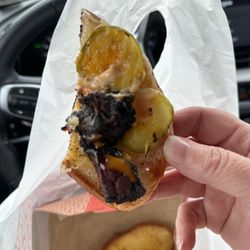 The Meltdown - The other half. Where is the cheese and barbecue sauce?