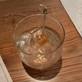The State - Bee's Please - gin, passionfruit, rhubarb bitters, and honeycomb - Whiskey Bars Near Me - Monrovia, California