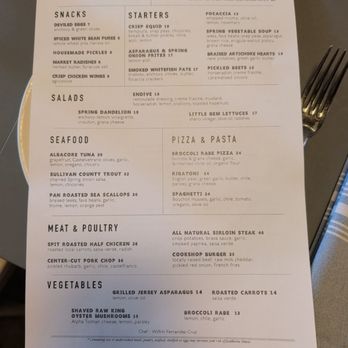 Cookshop - Menu - New American Near Me - New York, New York Cookshop - Menu - New American Near Me - New York, New York