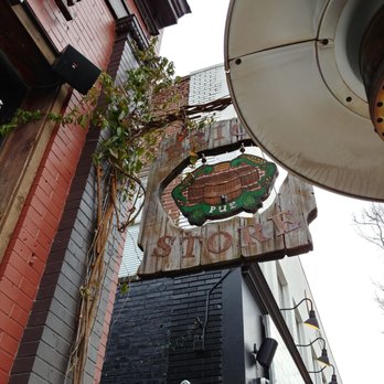 Brick Store Pub - What's up? Their sign...that's what's up! - Pubs Near Me - Decatur, Georgia