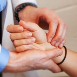 Meridian Health Clinic - Taking the pulse is an important part of diagnosis in Traditional Chinese Medicine.