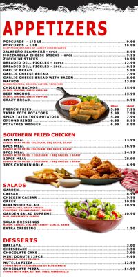 Menu photo 3 Kirkwood Pizza Ottawa, ON