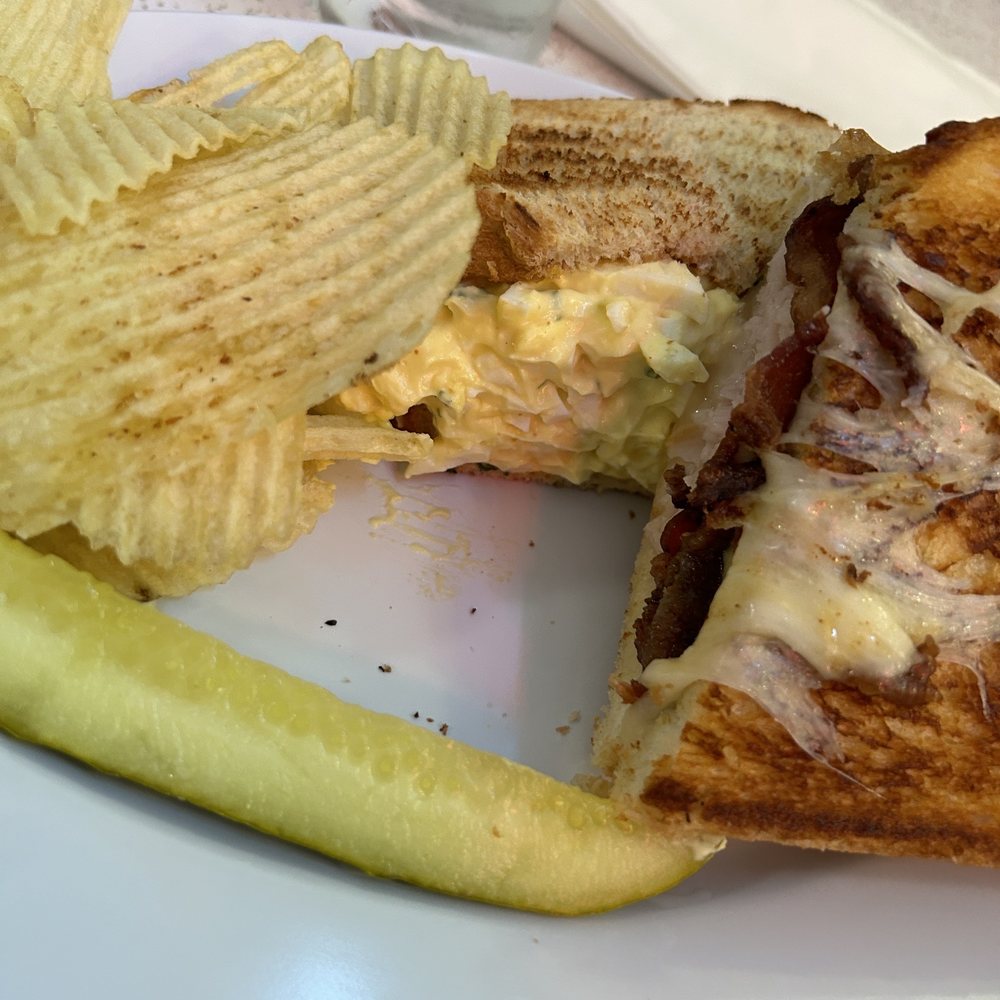 Crown Candy Kitchen - Half Egg Salad, half Turkey Bacon Melt - Candy Stores Near Me - St. Louis, Missouri Crown Candy Kitchen - Half Egg Salad, half Turkey Bacon Melt - Candy Stores Near Me - St. Louis, Missouri