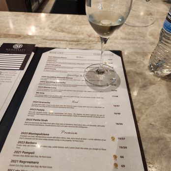 Monserate Winery - The wine menu from September 2025 - Wineries Near Me - Fallbrook, California