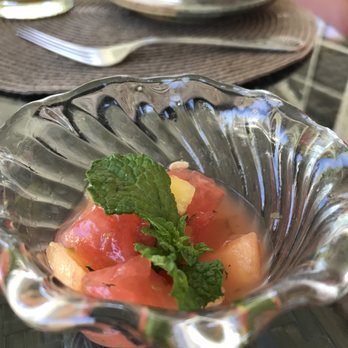 Prescott Pines Inn - Fruit mojito with mint breakfast starter--yum! - Hotels Near Me - Prescott, Arizona