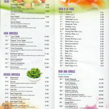 Corner Sushi - Their brochure/menu - page 1 of 4 - Sushi Bars Near Me - St. Augustine, Florida