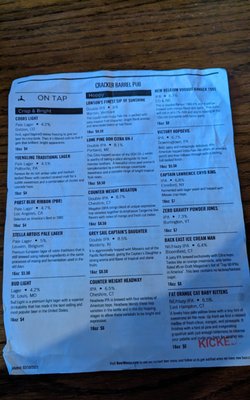 Menu photo 7 Cracker Barrel Pub Tariffville, CT