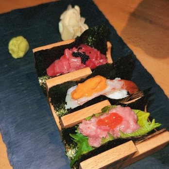 Izakaya Nana - Trio of hand rolls - Izakaya Near Me - Queens, New York Izakaya Nana - Trio of hand rolls - Izakaya Near Me - Queens, New York